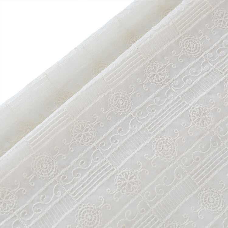 Embroidered Fabric All-Over Women's Polyester for Women's Wear Wholesa 6